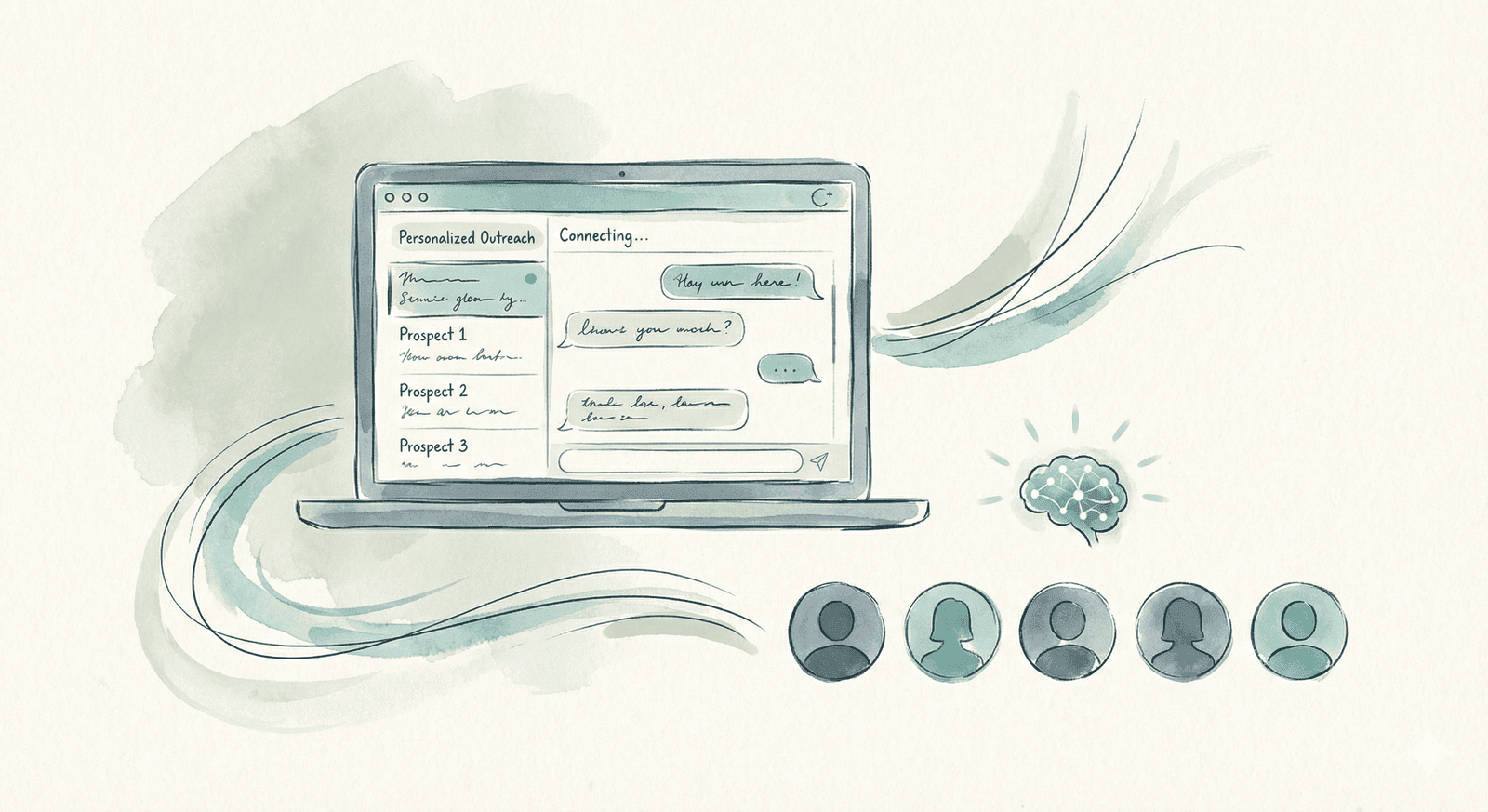 AI lead qualification agent filtering prospects and preparing follow-up actions